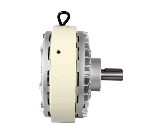 Side view of Beefy 24V Magnetic Powder Clutch With Single Axis Brake And Tension Controller, heavy-duty control module.