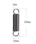 Badass Heavy Duty Extension Springs 2 Pieces Stainless Steel Dual Hook Tension Pull Springs For Garage Rig Repairs And Workshop Upgrades Rock Solid Elastic Coil Bands, dimensions 180mm x 29mm x 3mm, helical design.
