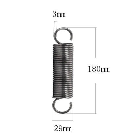 Badass Heavy Duty Extension Springs 2 Pieces Stainless Steel Dual Hook Tension Pull Springs For Garage Rig Repairs And Workshop Upgrades Rock Solid Elastic Coil Bands, dimensions 180mm x 29mm x 3mm, helical design.