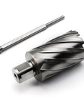 Oscarbide annular cutter with 1-1/2 in diameter, 2 in depth, 3/4 in Weldon shank and pilot pin