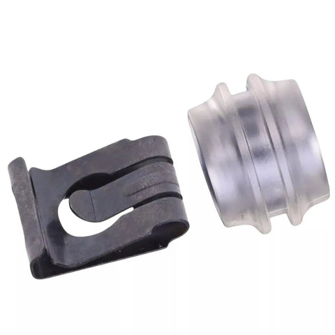 Replacement Automatic Transmission Gear Shift Linkage Bushing Clips For Mercedes Benz Models, metal clip and clear bushing