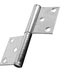 Heavy Duty Weld On Door Hinges 5 Inch Thick Metal Detachable For Exterior Gates And Security Doors Outdoor Use 1 Pair Durable Iron