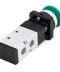Pneumatic Mechanical Valve MV522PB 2 Position 5 Way Momentary Green Mushroom Button Manual Control Type For Air Systems