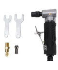 Heavy Duty 90 Degree Air Angle Die Grinder Packs Savage 12000 RPM Pneumatic Power with accessories for rust removal and polishing.