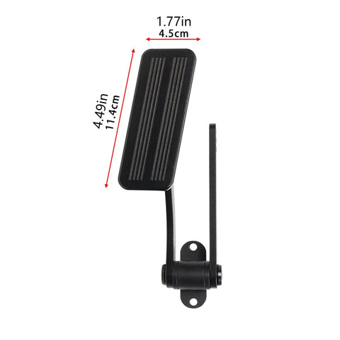 Badass 36 Inch Mechanical Accelerator Pedal Assembly Rig Ready LS Swap Build Essential with black 4.49x1.77 inch pedal.