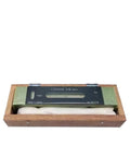 Professional Spirit Level For Construction And Framing Featuring Bullseye Air Vials And Hella Precise Readings in wooden case.