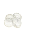 Four Heavy Duty Clear Glass Coasters Set Of 12, Non Slip Furniture Leg Pads For Hardwood Tile Carpet Floors, Real Tough Floor Protectors.