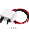 Solar Cable Entry Gland Kit With 10 AWG 3.28 Ft Extension Cable For RV Boat Camper Van Marine Grade All Weather Heavy Duty UV Resistant Waterproof Junction Box White Featuring Tinned Copper Conductors And Halogen Free XLPE XLPO Insulation, white box, screws