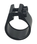 Double Bolt Aluminum Seatpost Clamp For Bikes, 31.8mm Diameter, Lightweight But Tough, Black And Silver, Premium Forged Alloy