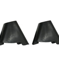 Snag These Solid Lower Grille Brackets For Tesla Model Y 2020 Thru 2022 Front Bumper Support Upgrade Heavy Duty Aftermarket Replacement Performance Parts, black plastic pair.