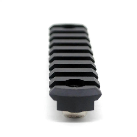 Heavy Duty 9 Slot Rail For M Rail System With Chamfered Edges And Beveled Ends Made From Aircraft Grade 6061 T6 Aluminum Anodized Finish