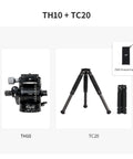 Seestar Tripod Head TH10 And TC20 For Seestar Smart Telescope Fluid Head with Equatorial Mode, including ZWO drawstring bag.