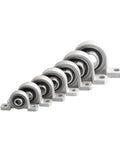 10 Pcs 35mm Zinc Alloy Pillow Block Spherical Roller Bearing Shaft Support Heavy Duty Industrial Use With Kp007 Design for machines