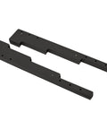 Black Aluminum Finned Universal Wire Management Loom Set Fits Up To 9.5mm Wires with mounting brackets shown