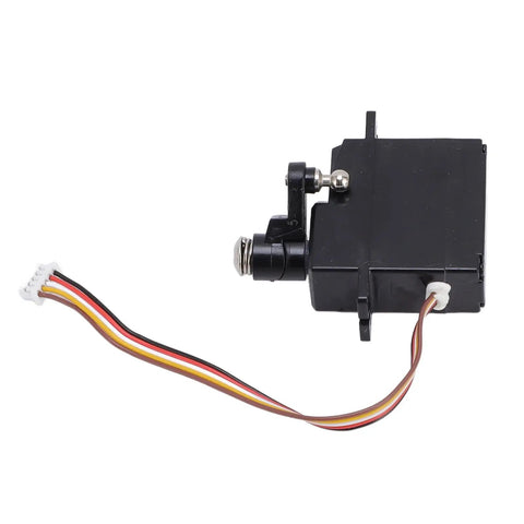 Tight Steering Swap Servo For 1 18 Scale RC Builds with five pin wiring and black tough shell, ideal for quick pit stops.