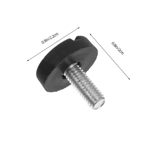 Adjustable Feet Levelers For Chairs Table Legs And Stools M6 Screw On Furniture Glides with metal screw and plastic base
