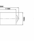 Powerful 100W DC Turbine Reducer Motor With 12V And 24V Options dimensions showing side and front views for robotics and automation use.