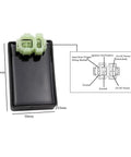 Six Pin DC CDI Box For GY6 Scooters And ATVs Dual Connector DC CDI Module With Capacitor Discharge with dimensions