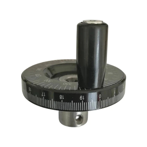 Sturdy 3 Inch Bakelite Handwheel With Clear Indexed Position Marks For Drill Press And Milling Machine Manual Calibration Settings Easy Grip Side Rotating Control Dial, black