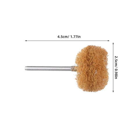 Solid 60 Pc Abrasive Buffing Wheel Set For Rust Removal And Polishing Metal With Precision Grinding Mops And Drill Bits That Make Tough Jobs Easy, 1 Inch buffing mop.