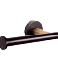 Kelton 4 Piece Matte Black And Satin Gold Bath Accessory Set - Toilet Paper Holder, Durable Zinc Brass Hardware, Modern Design.