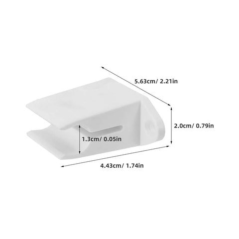 White plastic 2 Pack Retractable Awning Crank Bracket For RV Camper And Patio Shades Crank Holder With Mounting Screws Must Have Replacement For 13mm Roller Rod Easy Install
