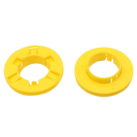 Pro Grade Plastic Bushing For Metal Studs Pack Of 100 Grommet Protector Rust Proof And Corrosion Resistant Protect Wire Insulation From Sharp Edges And Enable Smooth Wire Pulling 2 By 4 Inch Stud Size yellow plastic bushings