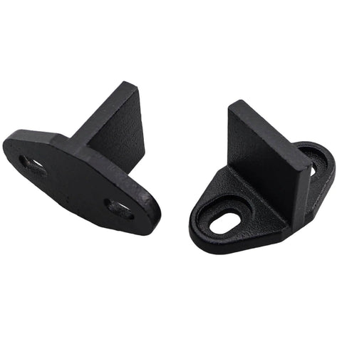 Heavy Duty Sliding Barn Door Anti Swing Stoppers With Screws Set Of 2 In Black, Durable Carbon Steel Hardware
