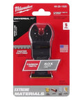 Professional Grade Oscillating Multi Tool Blades One Three Eighths Inches Carbide Tipped Cutting Edges Five Pack in packaging.