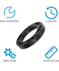 Heavy Duty 12mm Steering Wheel Hub Adapter And Wheel Spacer Blocks Built Tough From Corrosion Free Aluminum Alloy For No Sweat Bolt On Fits showing universal size and easy installation features.