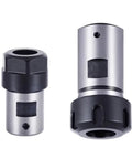 Bulletproof Spindle Motor Extension Shank Adapting ER8 ER11 ER16 ER20 Collets for CNC Milling Machines and Lathes, steel body.