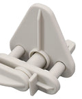 Rock Solid Left Pontoon Gate Latch Fits 1 To 1.25 Inch Square Boat Frames, beige marine latch with durable design for secure fastening.