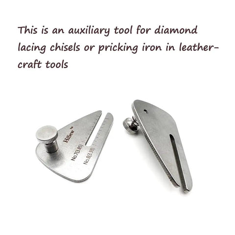 Leather Stitching Punch Aid Plate And Crane Scissors Kit For Leather Crafting, Diamond Lacing Chisel Pricking Iron Aid