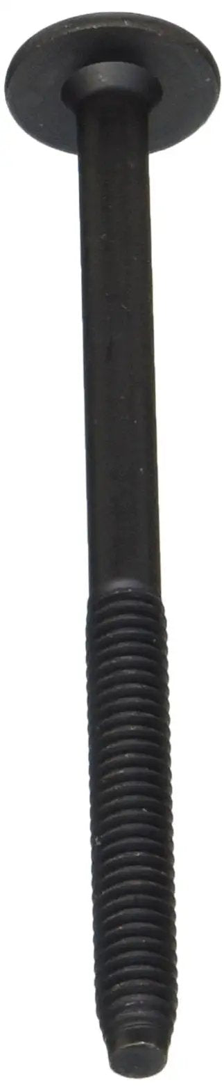 Top Shelf Black Flat Hex Head Bolts For Furniture And Cabinetry with full machine threads and three point five five inch length.