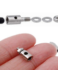 20 Pack Adjustable 1.3mm RC Plane Pushrod Connectors Linkage Stopper Set For Model Aircraft DIY Replacement Parts Metal