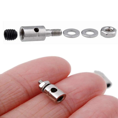 5 Sets Nylon Control Horns And Steel Pushrods With Pushrod Connector Linkage Stopper For RC Plane Model Aircraft