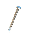 Premium Pure Titanium Hex Head Bolts 5/16 24 By 4 1/2 Inches Unf Pack Of Two showing a polished hex head bolt angle.