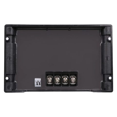 Back view of Renogy battery temperature sensor module for Adventurer/Rover controllers; black enclosure with 4 terminal screws