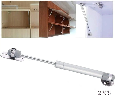 Heavy Duty 12 Inch Gas Strut Cabinet Lift Support Set Of 2 With Soft Close Lids Buffer and Telescopic Door Gas Spring installed