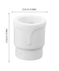 Upgrade Your Setup With High Heat Resistant TIG Gas Lens Nozzle And Ceramic Cup, white ceramic nozzle, 2.2cm diameter, 2.5cm height.