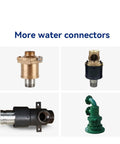 More water connectors showing Bidirectional High Speed Brass Rotary Joint With Swivel Water Unions For Inner Tube Rotation HS80 Left Thread