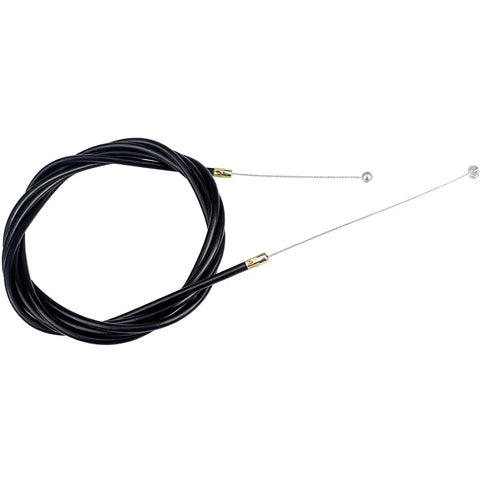 Heavy Duty Throttle Cable Replacement With Sleek Black Casing And Knockout Shaped Tips For Slick Accelerator Response And Rock Solid Control On Any Rig Using Part 786201 For Double End Wire Repairs, showing durable design.