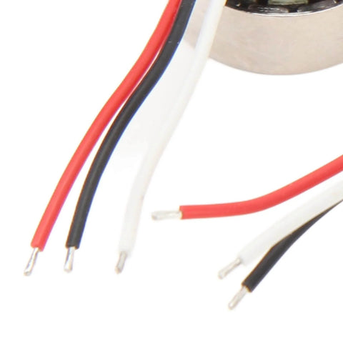 Close-up of wires from a Beefed Up High Performance 1503 Brushless Motor For RC Airplanes And Multicopters Metal Alloy Core UAV Aircraft Motor