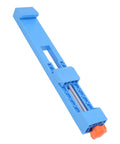 Premium Adjustable Cutting Machine Base Guide With Bi Directional Locking Brackets For Four To Six Inch Grinders blue clamp style