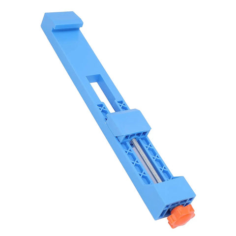 Premium Adjustable Cutting Machine Base Guide With Bi Directional Locking Brackets For Four To Six Inch Grinders blue clamp style