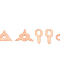 110 Piece Dent Pulling Ring Set For Car Body Repair With OT Round Pullers And Copper Plated Iron Sheet Metal Puller Kit, Versatile Welding Repair Tools For Fixing Dents And Dings On Your Ride, copper-plated rings