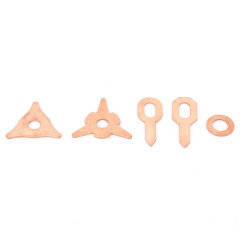 110 Piece Dent Pulling Ring Set For Car Body Repair With OT Round Pullers And Copper Plated Iron Sheet Metal Puller Kit, Versatile Welding Repair Tools For Fixing Dents And Dings On Your Ride, copper-plated rings
