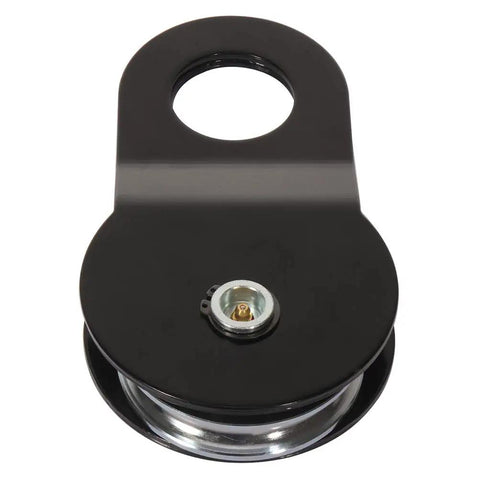 Heavy Duty Recovery Winch Snatch Block Pulley Set, 20,000 Pound Capacity, Universal 3 Block Kit For Off Road Rigs, Black Steel