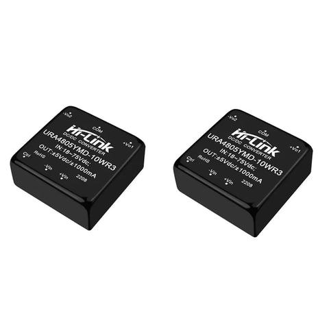 Heavy Duty Isolated DC To DC Converter 48V Down To Plus Minus Five Volts Dual Output Switching Module 10W Step Down Regulator black modules
