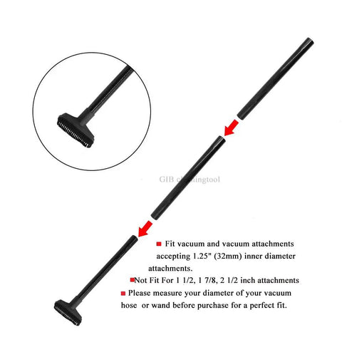 9 Pcs Vacuum Attachments Kit For One And One Quarter Inch And One And Three Eighths Inch Vacuum Hoses extension wand with brush
